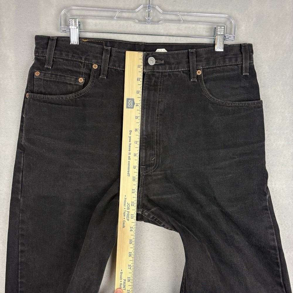 Vintage Levi’s 505 Black Jeans Men’s 36x32 (Fits 34x31) Made In USA 90s Straight - Picture 9 of 11
